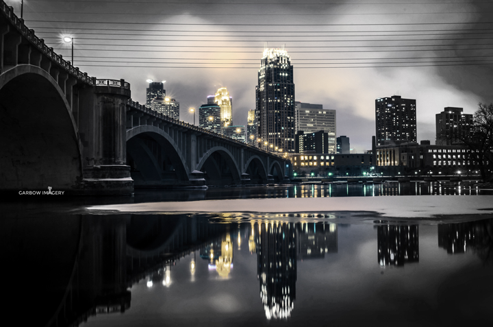 Una vista panorámica de la ciudad de Minneapolis