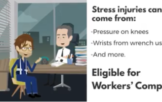 Visiting a doctor for treating stress injuries